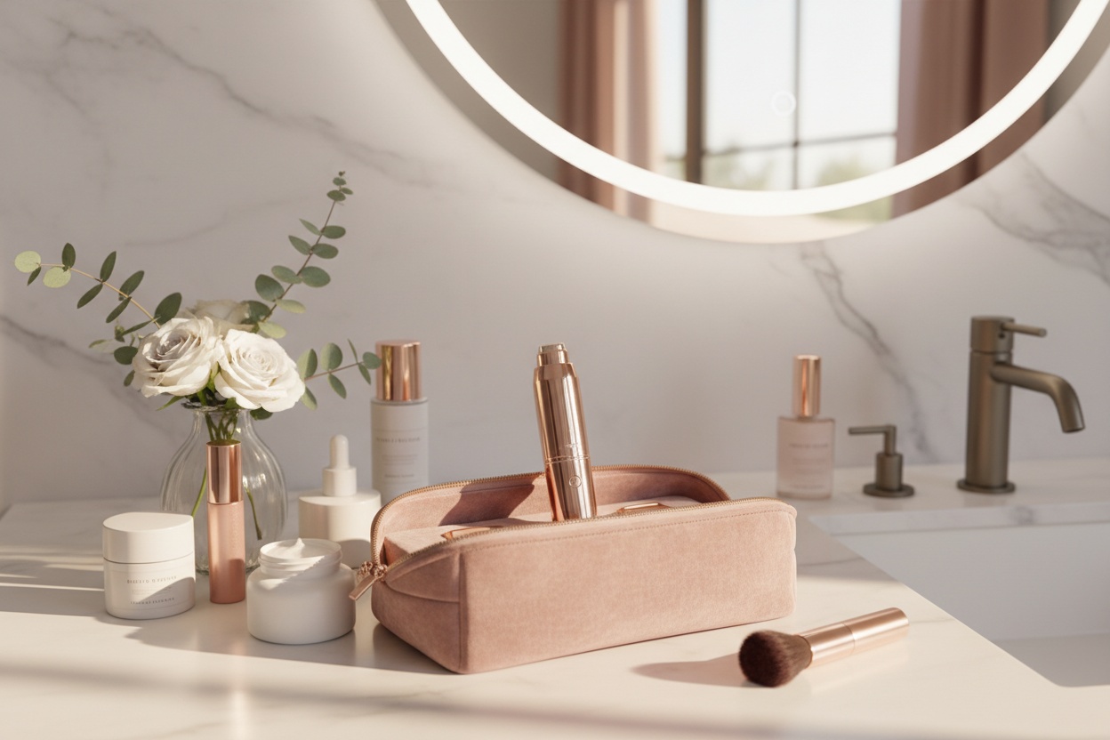 Depilador Facial: Flawless DP-18K - Bellas Depilación Sin Dolor | Tecnología 18K Gold