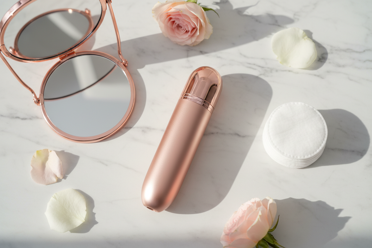 Depilador Facial: Flawless DP-18K - Bellas Depilación Sin Dolor | Tecnología 18K Gold