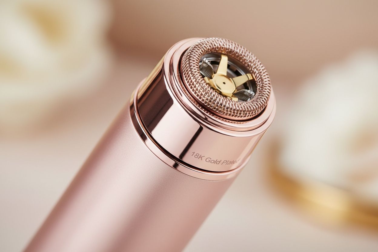 Depilador Facial: Flawless DP-18K - Bellas Depilación Sin Dolor | Tecnología 18K Gold